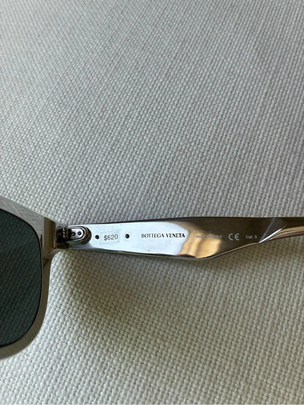 *NIB* Bottega Veneta Unisex Aluminium Silver Sunglasses